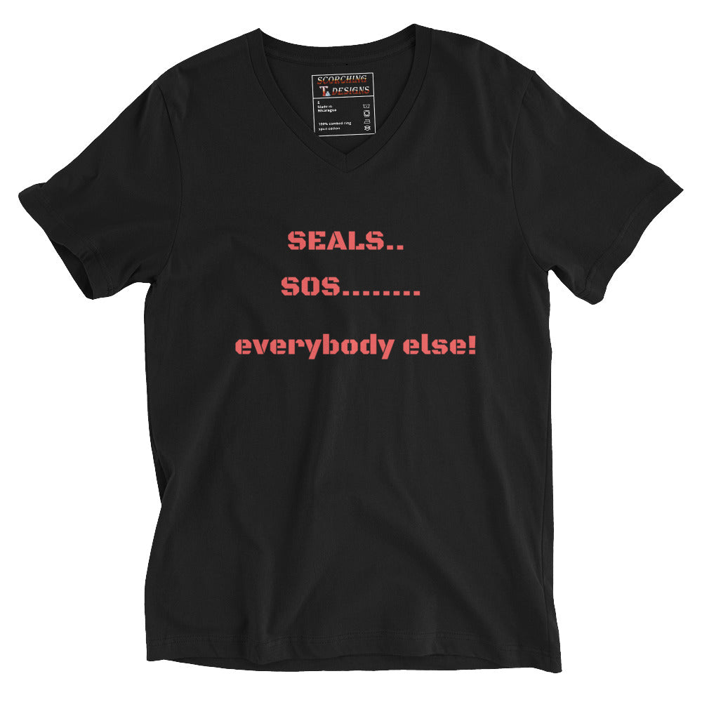 Shaw Unisex Short Sleeve V-Neck T-Shirt